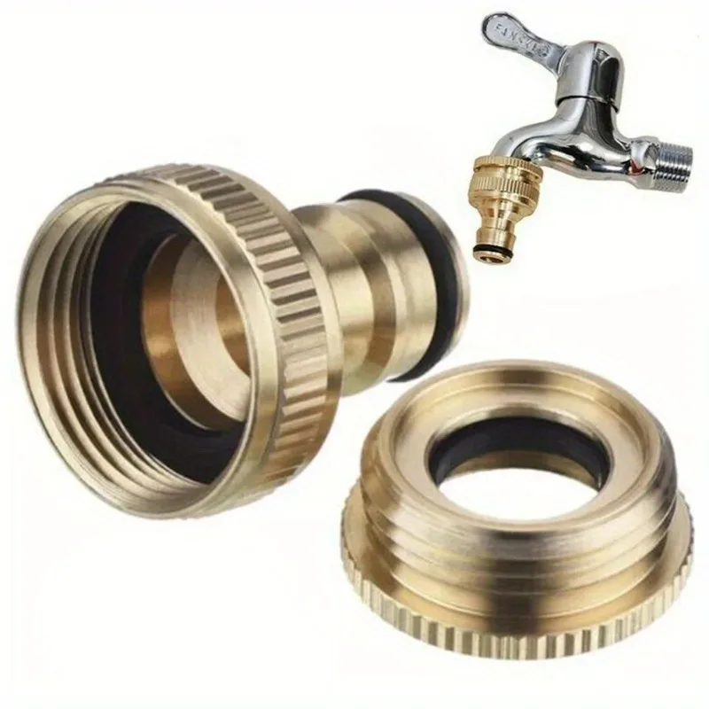 2Pcs Brass Hose Tap Connector 3/4