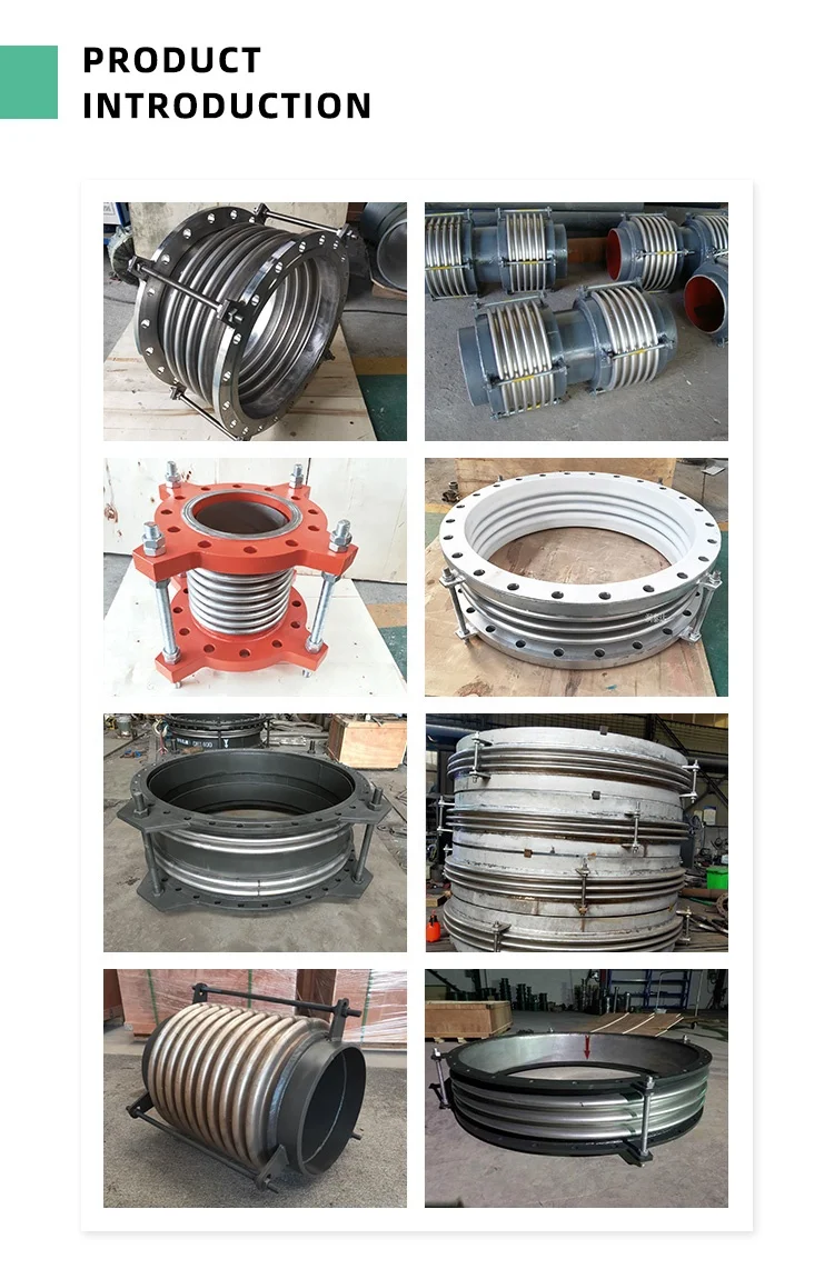 Flange End Compensator Voltage Resistance Ss304 Flexible Round Metal Expansion Joint Bellows
