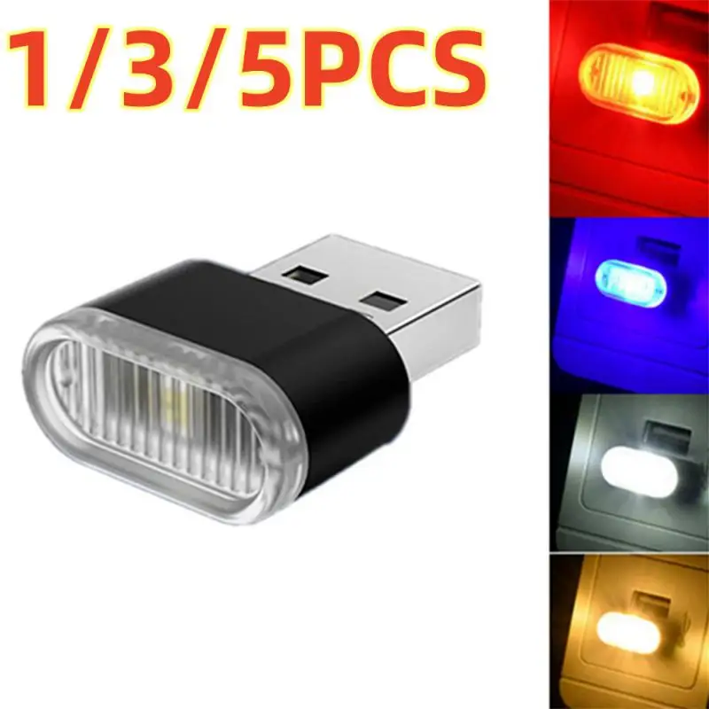 Mini veilleuse USB, lumières de secours, éclairage intérieur de voiture, lampe décorative au néon, universel, PC portable, Plug Play