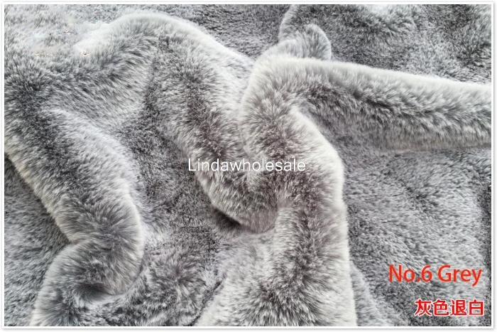 Pile 1cm White frost dyed clothing imitation rabbit fur collar plush fabric,felt cloth,faux fur fabric,160cm*45cm((half yard/pcs