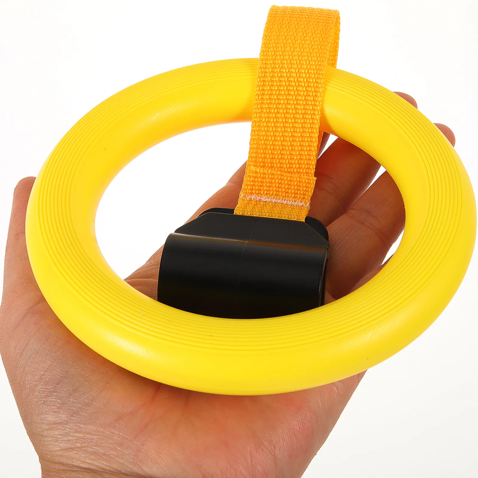 Baby Pull Ring for Standing Walking Yellow Non Adjustable Infant Crib Gym Equipment Nursery Stand Assist Toy Safe Smooth