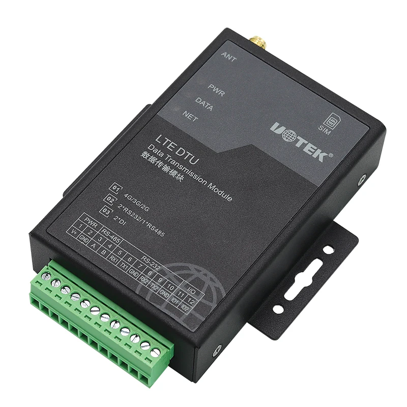 UOTEK LTE DTU Data Transfer Module Industrial-grade Chip Design IP30 Protection Data Transmission Module D9701-FS