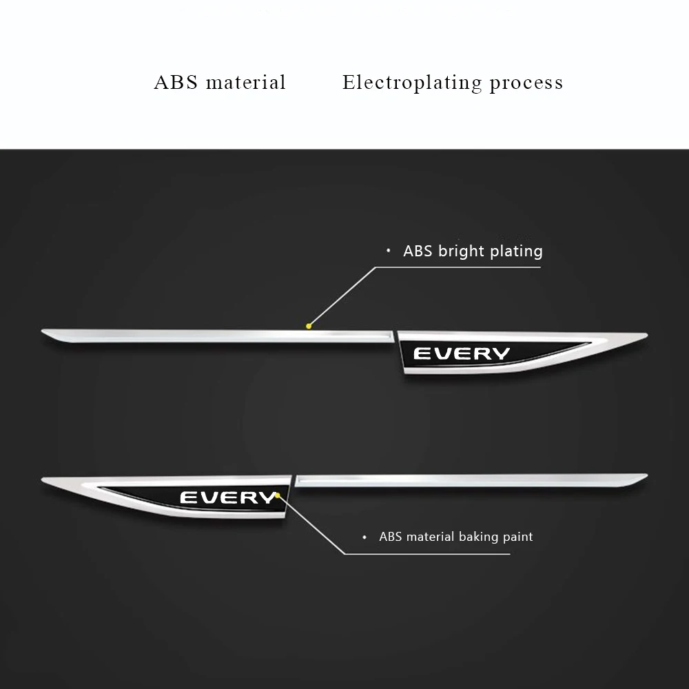 2pcs Car Door Fender Side Blade Badge Car Body Protective Sticker For Suzuki EVERY Car Styling Accessories