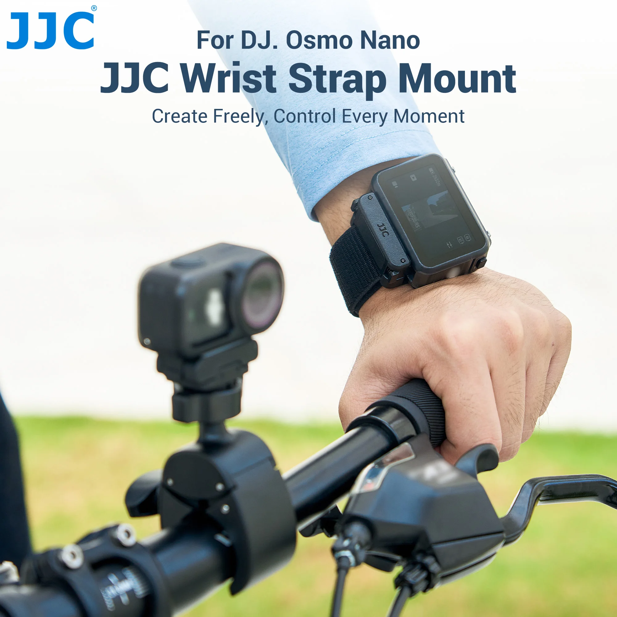 

JJC Wrist Strap Mount for DJI Osmo Nano Accessories Multifunctional Vision Dock Wristband Hand Strap for Biking Running Vlogging