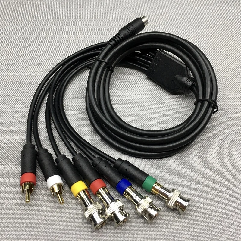 كابل شاشة ملونة مع BNC لوحدة التحكم في ألعاب Sega MD2 ، RGBS ، RGB + Sync ، ملحقات بديلة