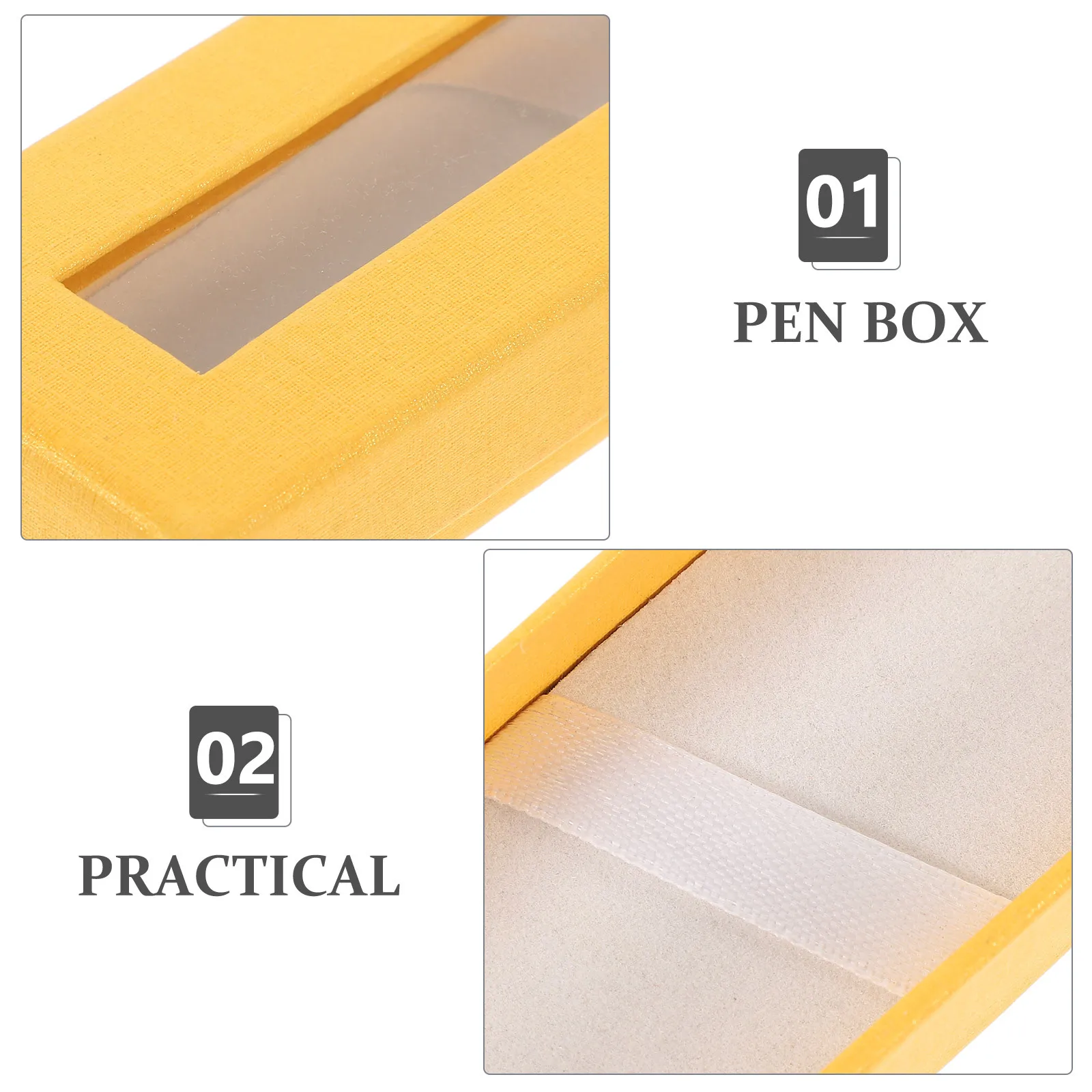 

5pcs Ballpoint Pen Storage Boxes Clear Window Portable Paper Pen Case Organizer For Office School Travel Empty Gift Box Display