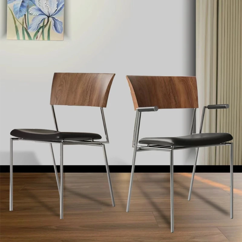 

Обеденные стулья в итальянском стиле, современный минималистичный дизайн, роскошные обеденные стулья, металлическая продвинутая вечеринка, мебель для дома Cadeiras Lscy