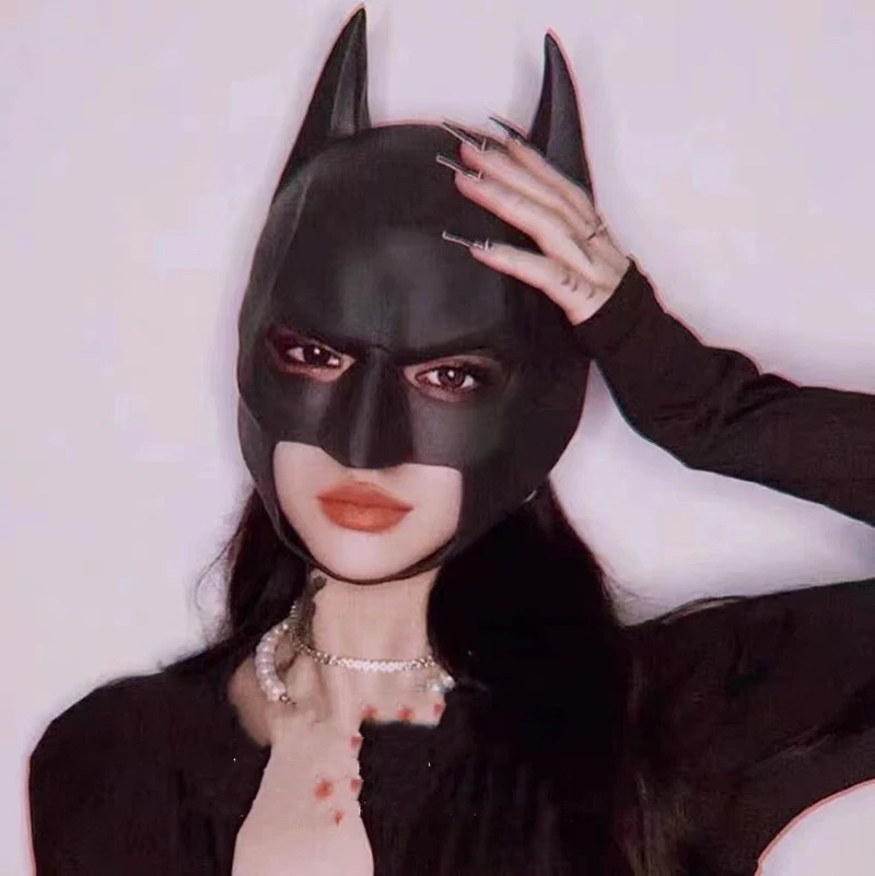 Maska Batmana, Maska Nietoperza do Cosplayu Męska, Rekwizyty Kostiumowe dla Dorosłych, Akcesoria Kostiumowe na Halloween, Comic Con, Imprezę Maskaradową dla Dorosłych