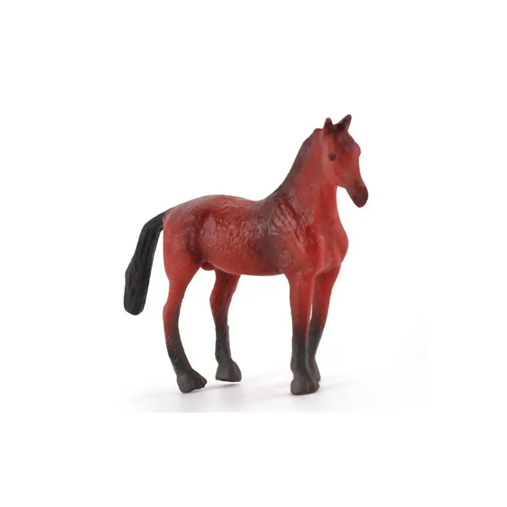 Morgan Stallion Children's Gifts Figurines Simulation Pony Animal Models Desktop Ornaments Horse  Miniature Educational