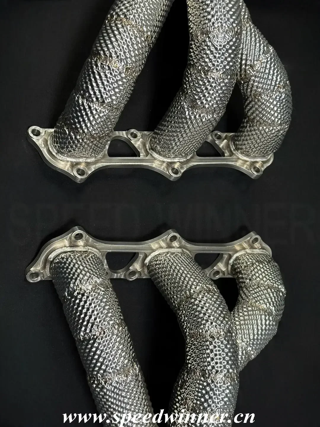 SpeedWinner 304SUS/625 Inconel Exhaust Manifolds for Porsche 911 991. 1 or 991.2 GT3 or GT3 RS Connected to Factory Muffler