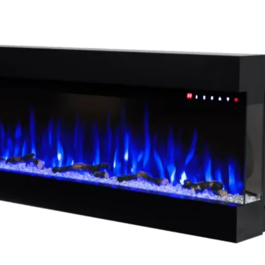 

Newest Model Electric Fireplace Modern Home Appliance Steel Heater with Remote Control Easy Insert Installation Indoor Use