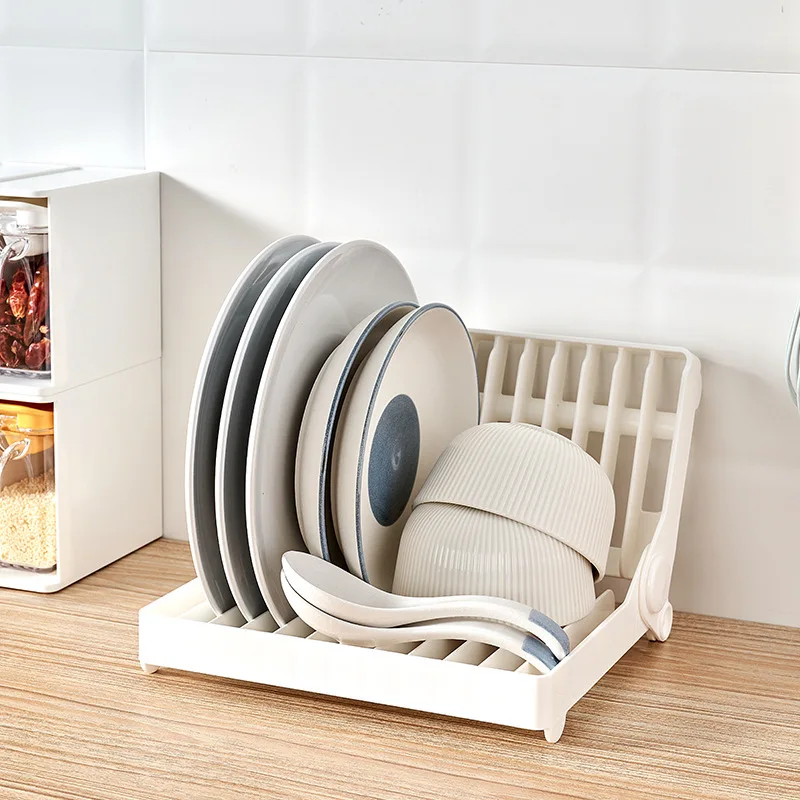 

1PC Foldable Dish Storage Drain Rack Kitchen Bowl And Dish Storage Rack Organizing Rack Cup Drying Rack Kitchen Storage