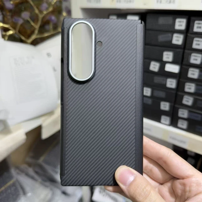 P+ Genuine Carbon Fiber Hinge Case For Samsung Galaxy Z TriFold For Magsafe Cover