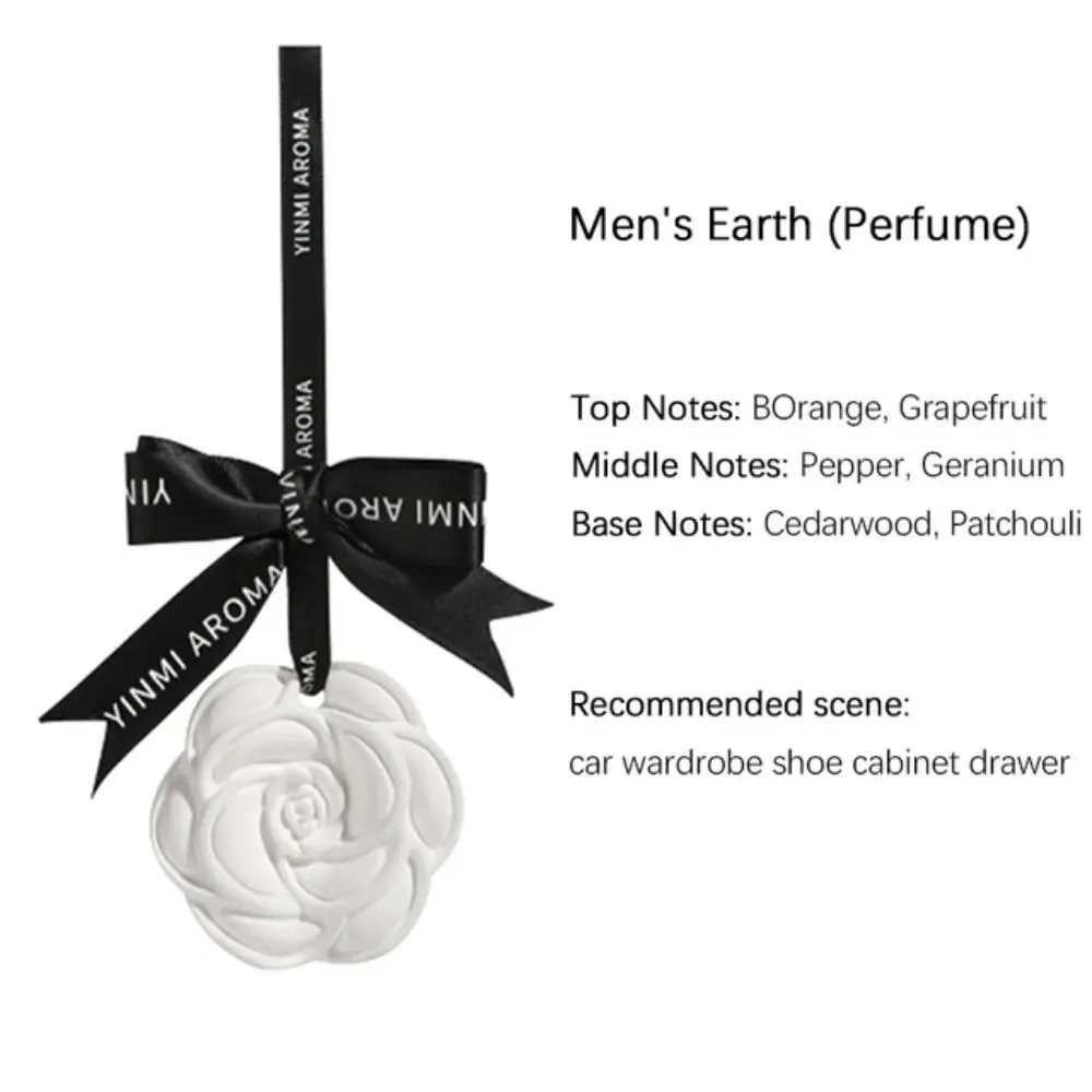 Perfumed Stone Aromatherapy Persistent Fragrance Car pendant Plaster Wax Tablet Rearview Mirror Ornament Wardrobe Deodorizer