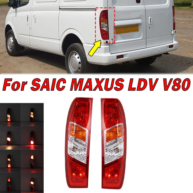 Car Accessories For SAIC MAXUS LDV V80 Tail Light Warning Brake Turn Signal Rear Bumper Left Right Taillight Assembly Auto Parts