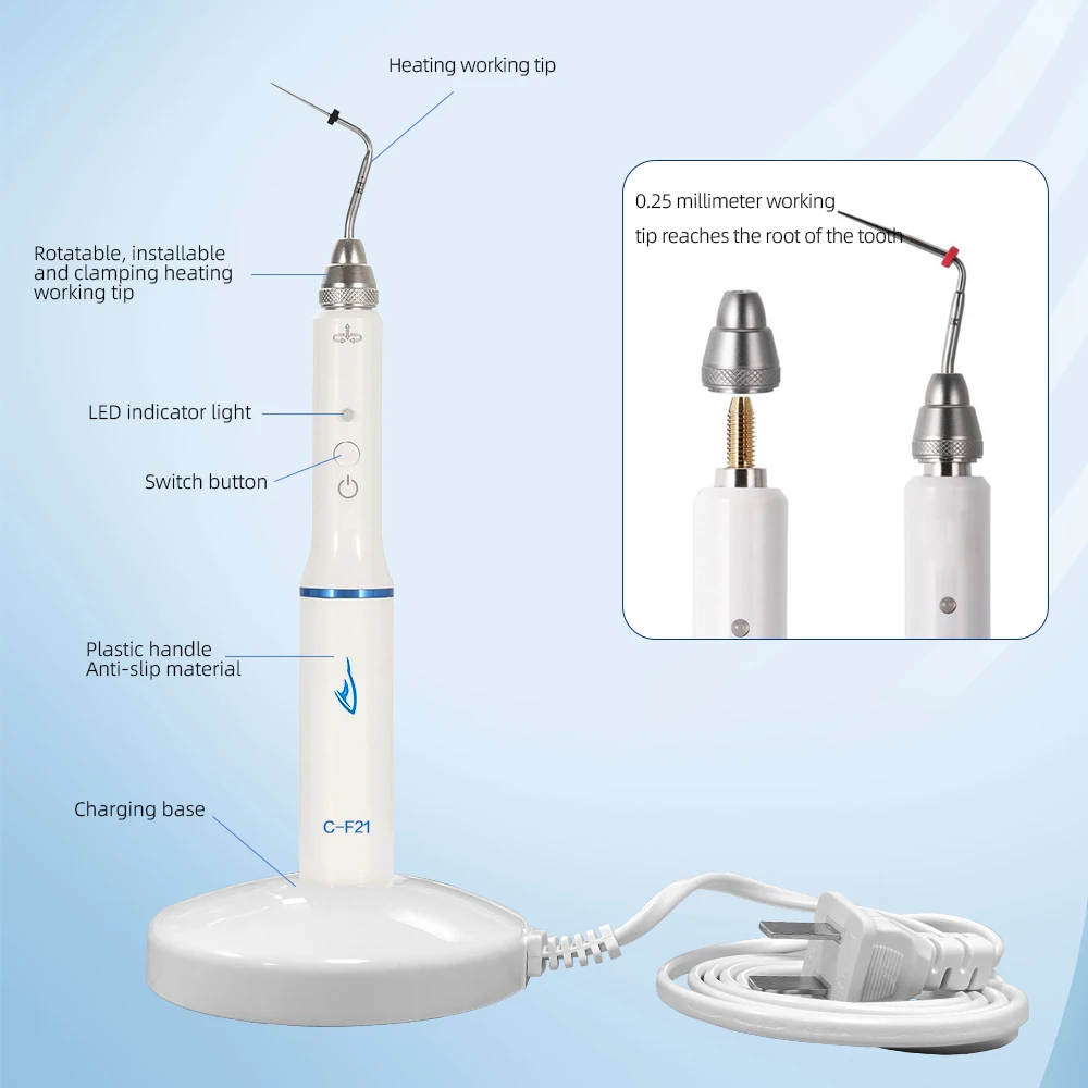 Dental Root Canal Hot Melt Filling Pen Gutta Percha Obturation Heated Pen Endo Cutter Heating Pen for Dental Clinic Use