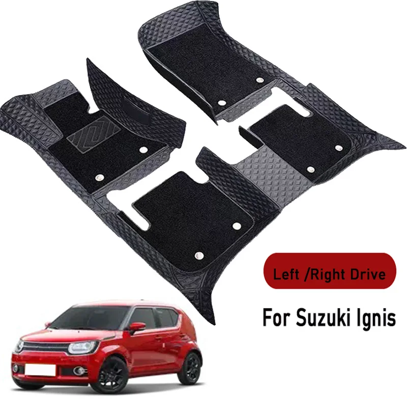 Car floor mats for Suzuki Ignis 2017-2019 Customauto foot Pads automobile carpet cover interior accessories