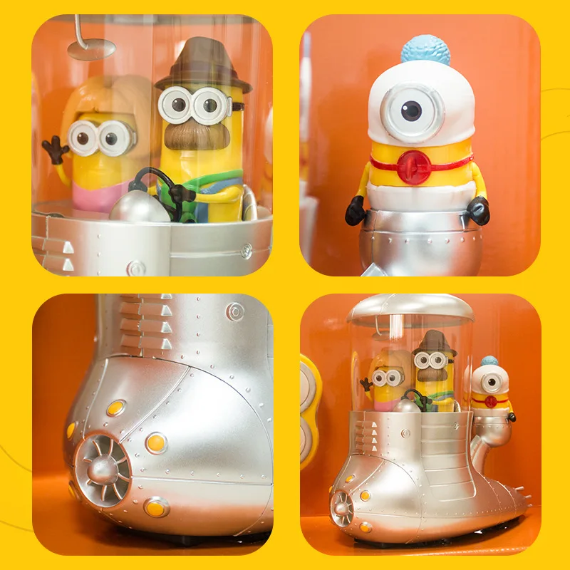 Cattivissimo Me Minions Anime Telecomando Auto Telecomando senza fili Modello elettrico Bambola creativa Figura a mano Giocattolo per bambini