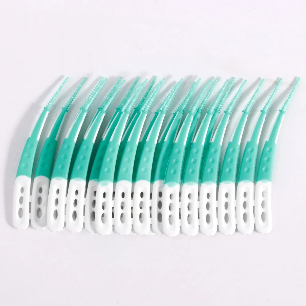 Soft Rubber Oral Hygiene Brush Silica Gel Interdental Brush Adult Care Teeth Whitening Clean Picks Cranny Push-Pull Tool Brush