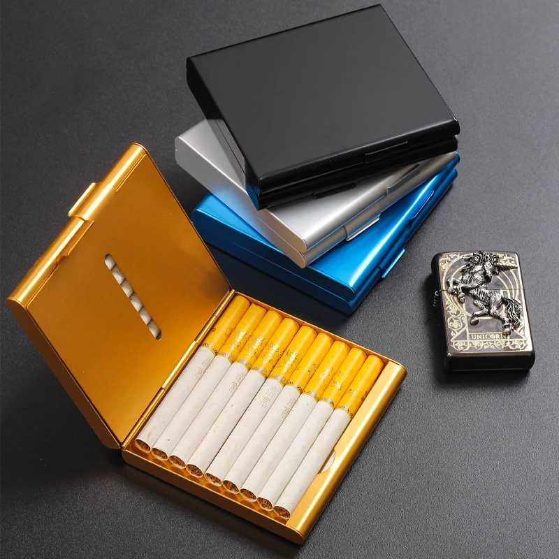 

Cigarette case Hold 20 Cigarettes Cover Creative Cigarette Case Smoking Box portable Tobacco Cigarette Box