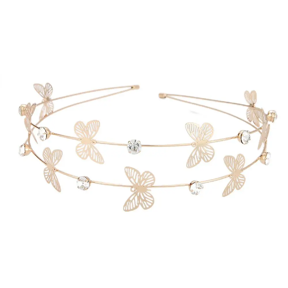 

Модный простой головной убор: повязка на голову в корейском стиле с луной и звездами для девочек, женская повязка для волос, аксессуары для волос, обруч для волос с бабочками