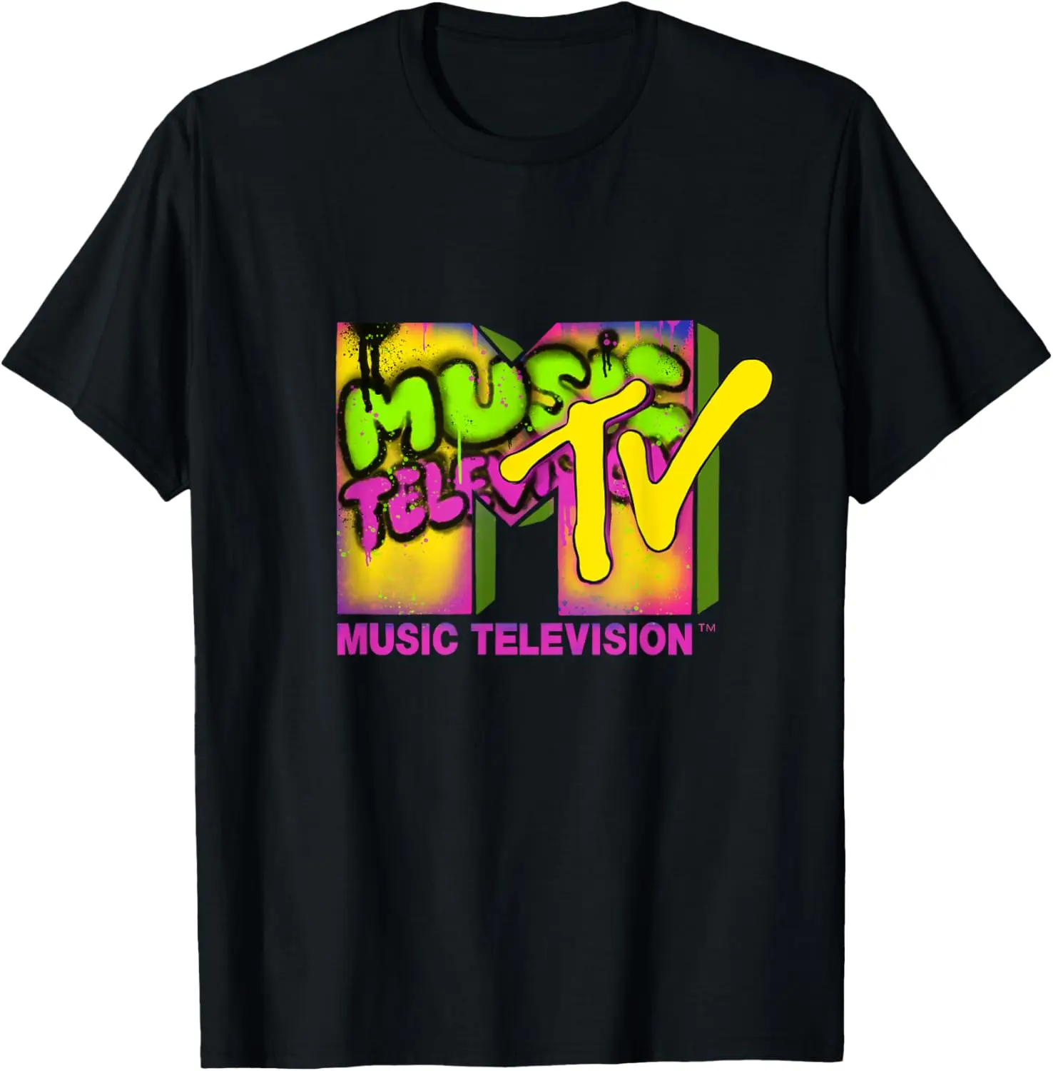 

Mademark x MTV — официальная футболка с логотипом MTV и музыкой, телевизионной граффити