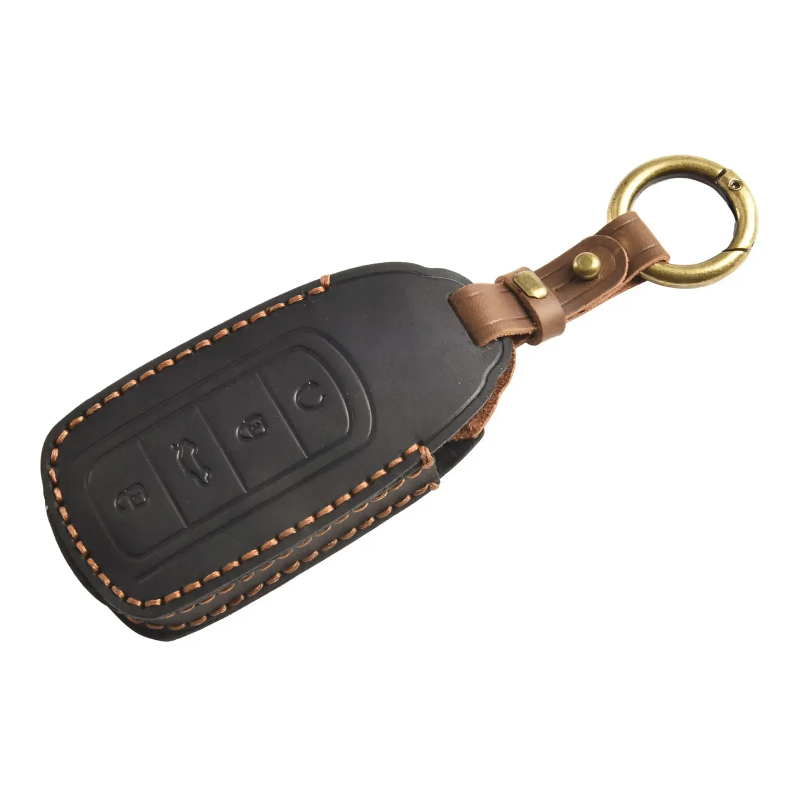 

Auto Car Car Key Cover Auto Interior Part Car Accessories Key Cover 4 Buttons Black For Chery Omoda 5 Leather High Quality