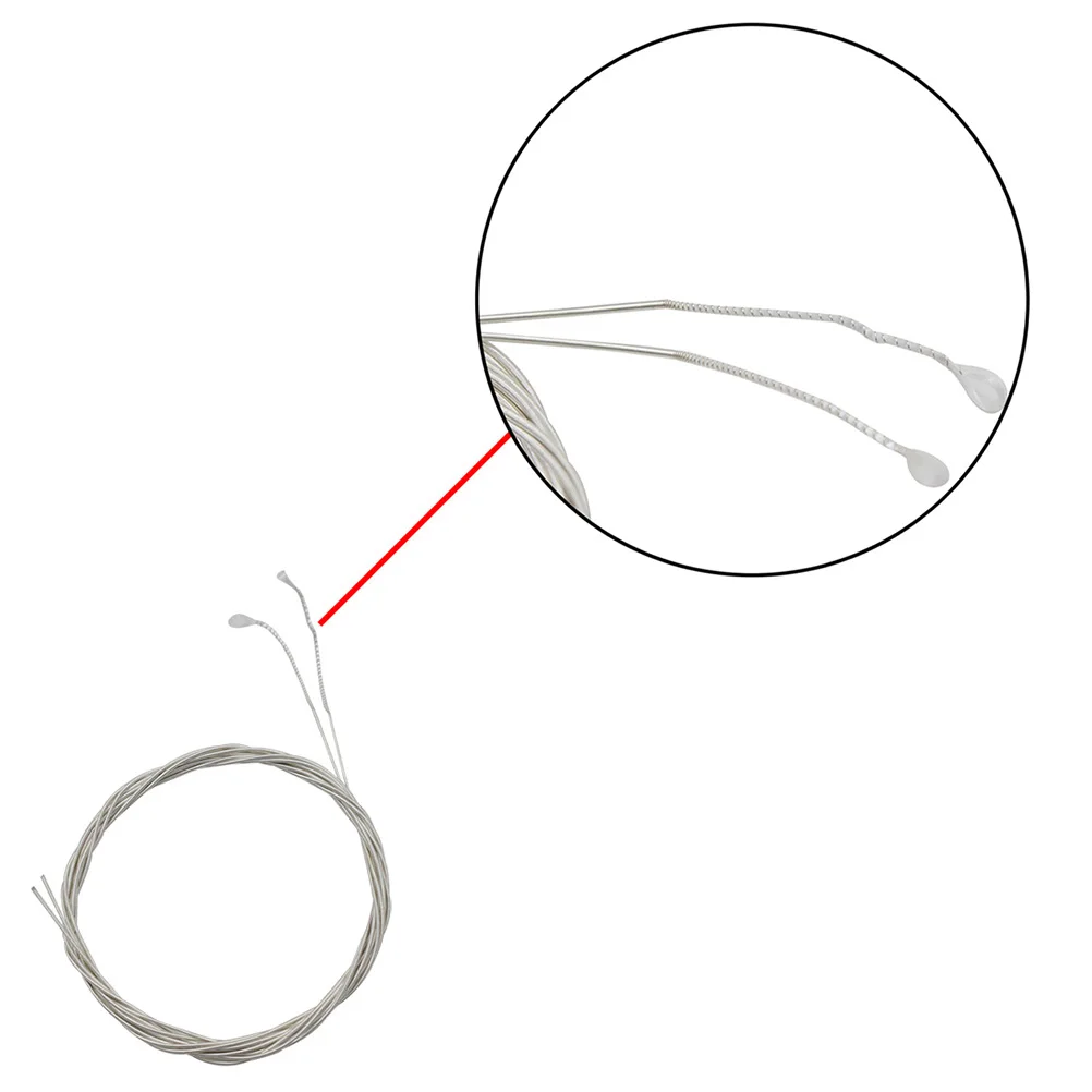 

5 Pcs Professional White Nylon Oud Strings Silver-Plated Copper Alloy Stringed Instrument Accessories