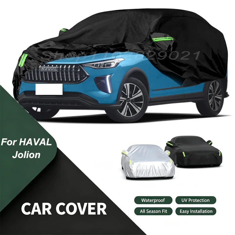 Car Cover For HAVAL Jolion Waterproof Dustproof Outdoor Protection, UV Snow Sun Resistant Auto Exterior Cover Car Sunshade