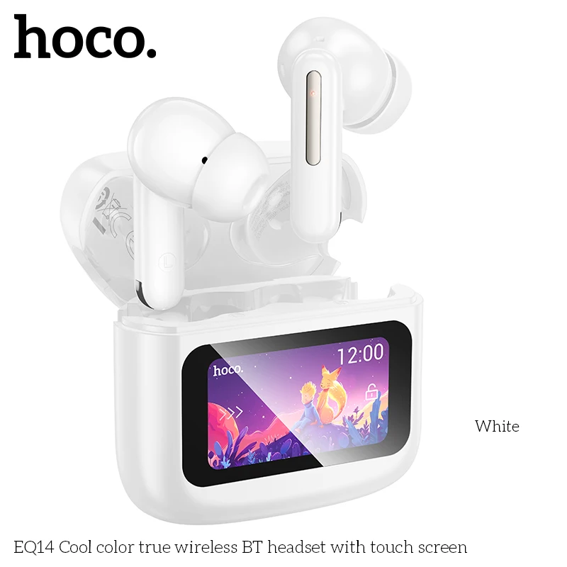 HOCO EQ14 Wireless Earphone With LED Touch Screen Power Display Type-C Charging Box Bluetooth 5.4 Headphone Hifi Stereo Earbuds view 3