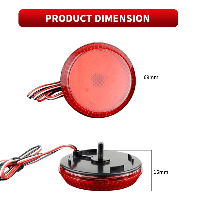 2pcs LED Bumper Reflector Lights For Scion iQ 2008 and up For Scion xB 2011 and up Car Accessories 8191002040 81910-02040