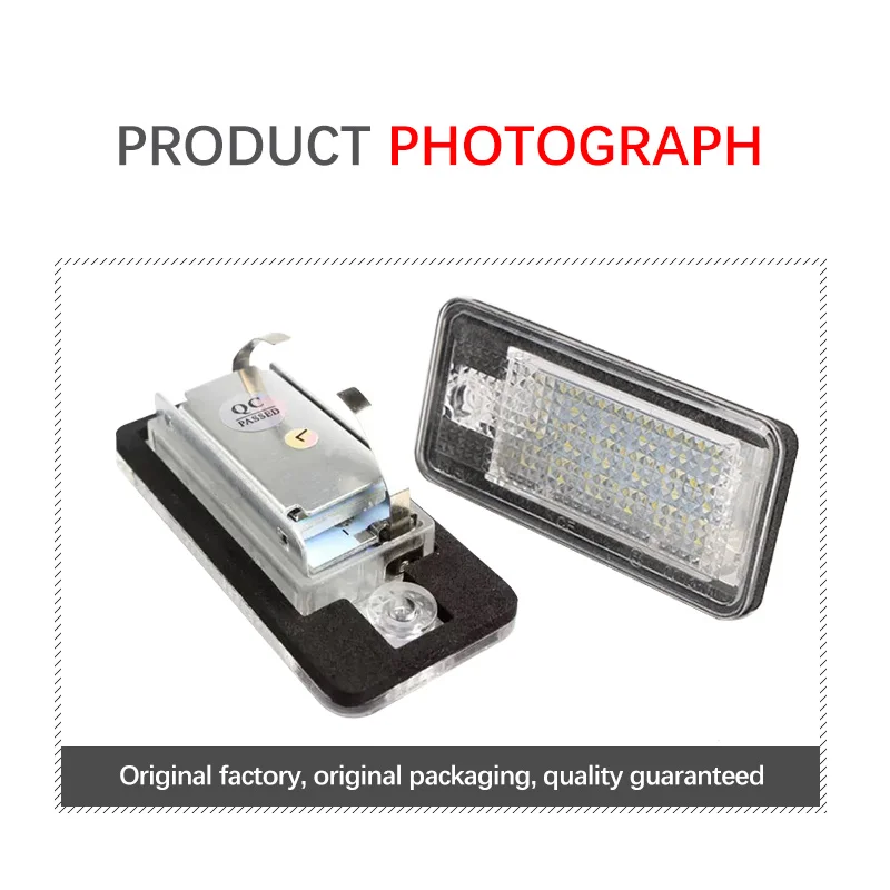Luz Led para matrícula de coche, 2 uds., luz Led para matrícula para Audi A5 Cabrio 2008-2024, accesorios para automóviles