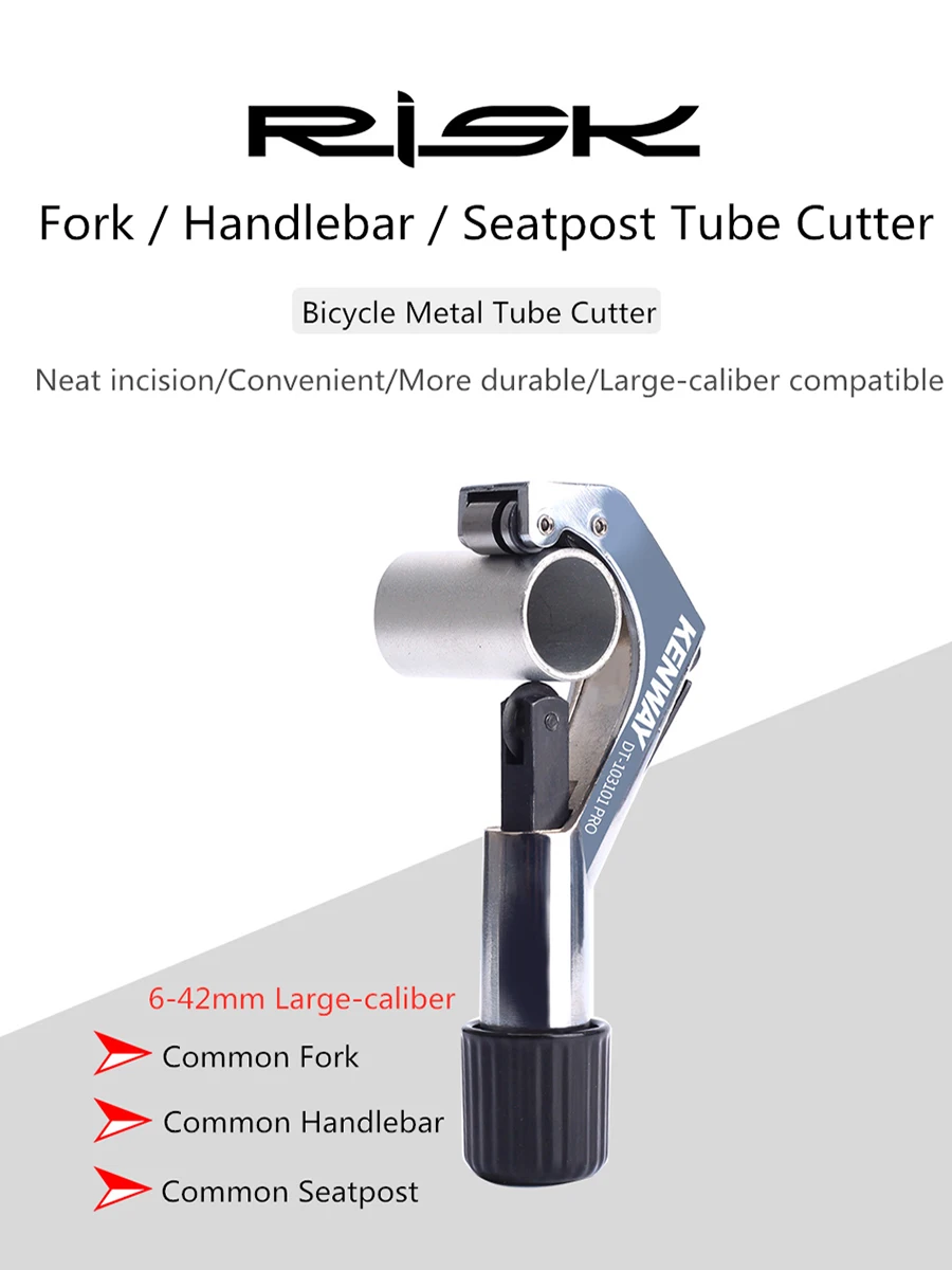 AliExpress RISK Risk Front Fork Seatpost Tube Cutter Tool Bike Metal Tube Cutting for 6-42mm Pipe Bicycle Repair Tool Handlebar Cut Tools Parts