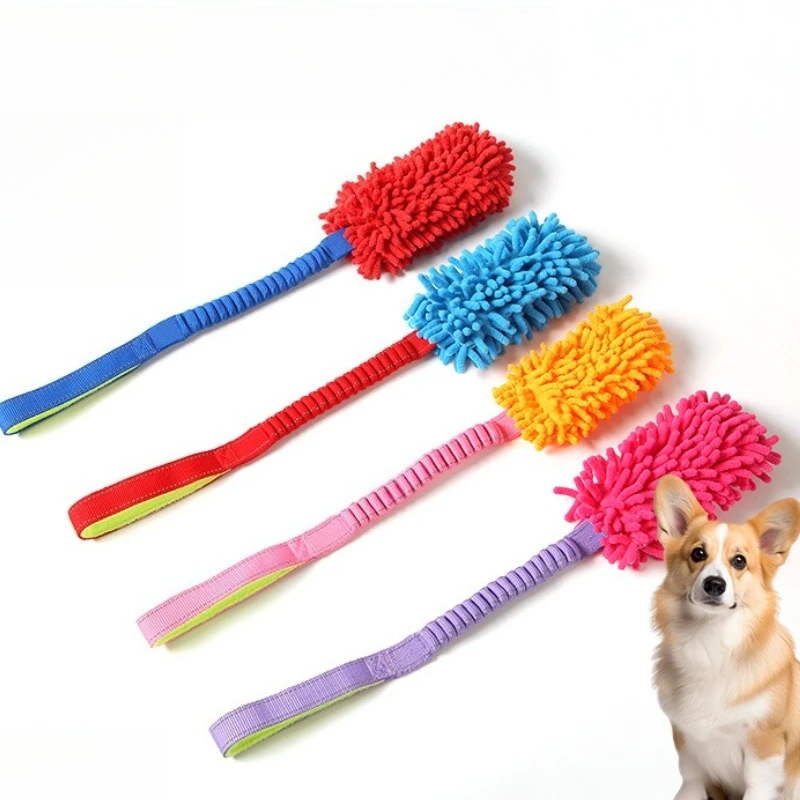 

Dog Plush Toy Grinding Teeth Bite-resistant Pet Toy Dog Training Pulling Rope Toy Colorful Rope Ball Dog Interactive PuzzleToy