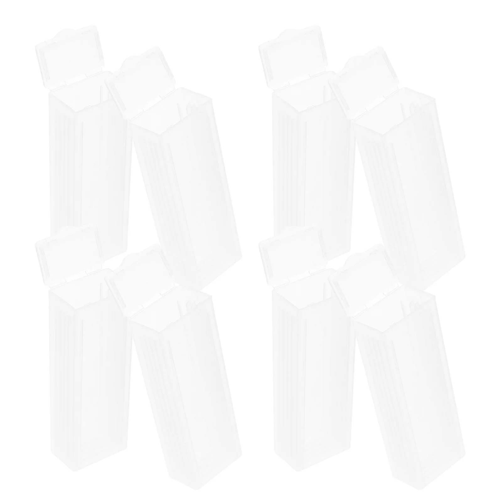 

10pcs Pathology Slide Storage Box 5-Slides Compact Plastic Case For Microscope Laboratory Use Holder Organizer Container