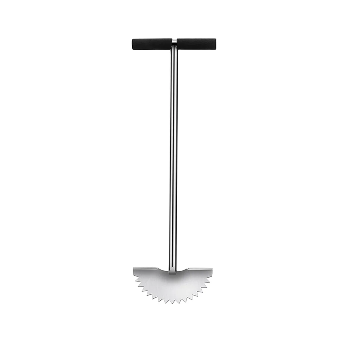 

Скребок для стрижки сада, Т-образная рукоятка в форме полумесяца, острый зубчатый ручной триммер с ручкой для стрижки газона