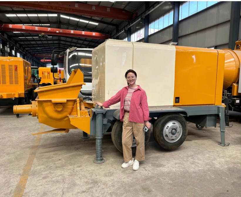 YG Customized Minle Factory Good Service diesel Concrete Pump Directly Sales 180m High Reach Stationary Pump Portable Pumpcrete