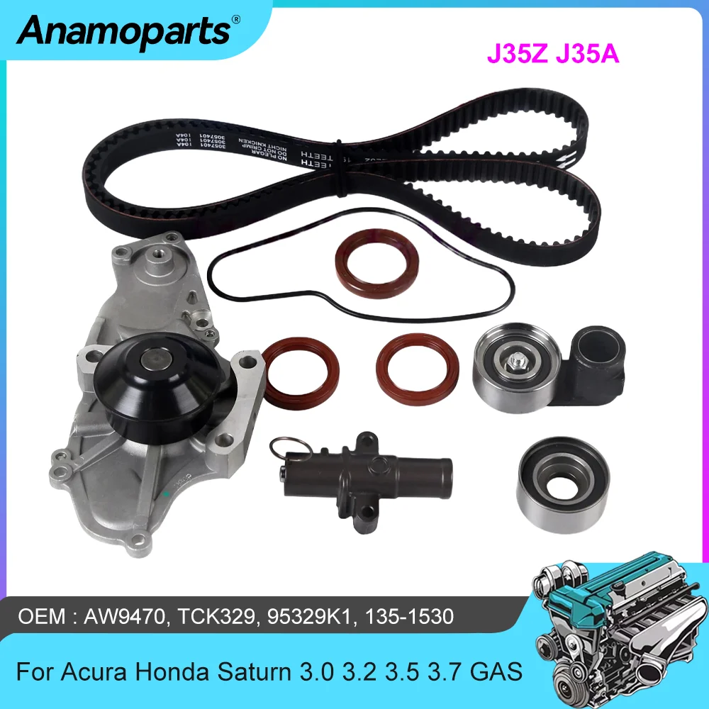 

Комплект ремня ГРМ Водяной насос подходит для J35A J35Z 3.5 3.7 GAS для Honda Accord Crosstour Pilot Acura MDX RDX TSX ZDX 3.5L 3.7L 2003-2019 гг.