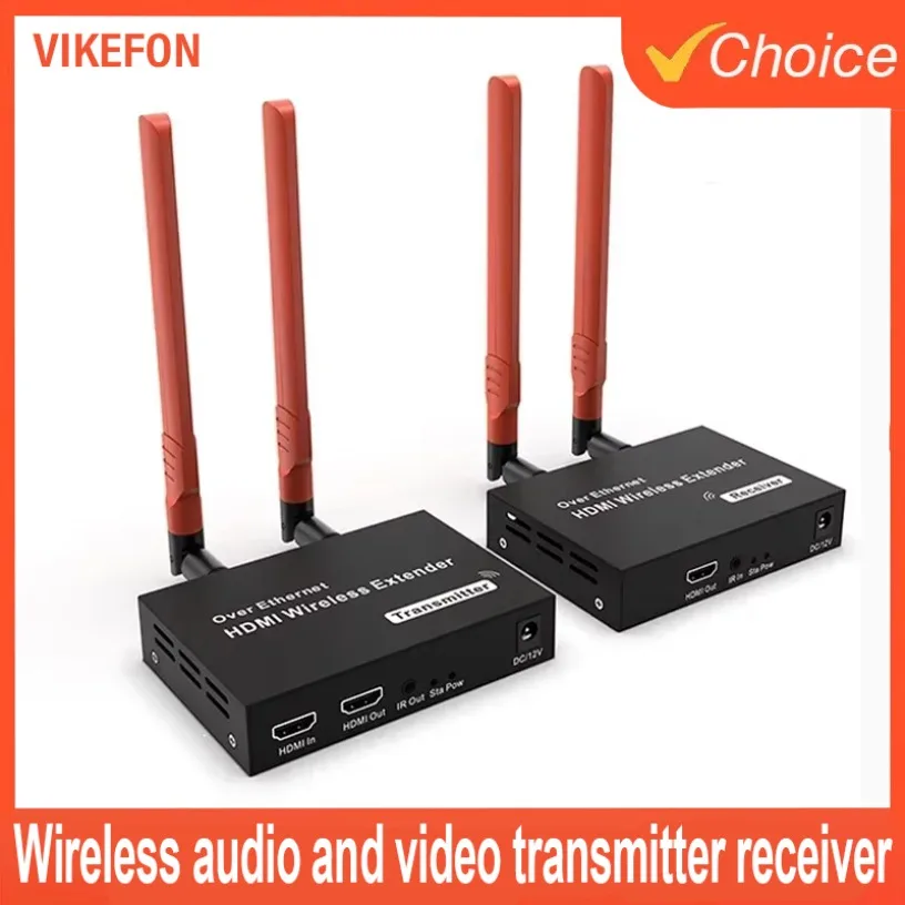 

1080P 200 м 5,8 ГГц беспроводной HDMI-передатчик-приемник-удлинитель с ИК-выходом HDMI для TV 1 TX-4 RX комплект аудио-видео удлинителя