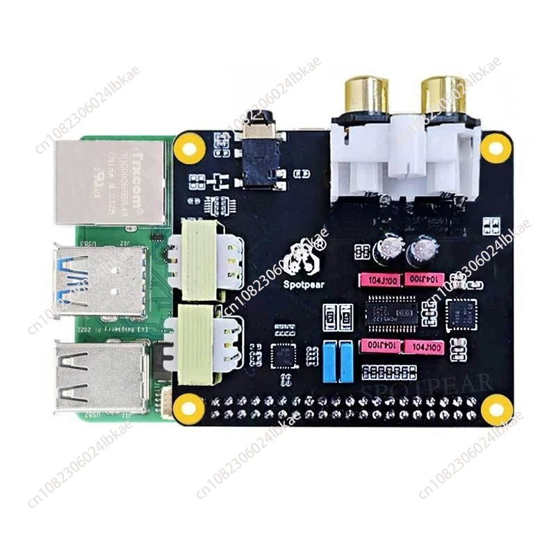 مناسبة لـ Raspberry Pi 5 PCM5122 I2S HIFI بطاقة الصوت DAC توسيع أيضًا يدعم سلسلة PI4/PI3/Zero الكاملة