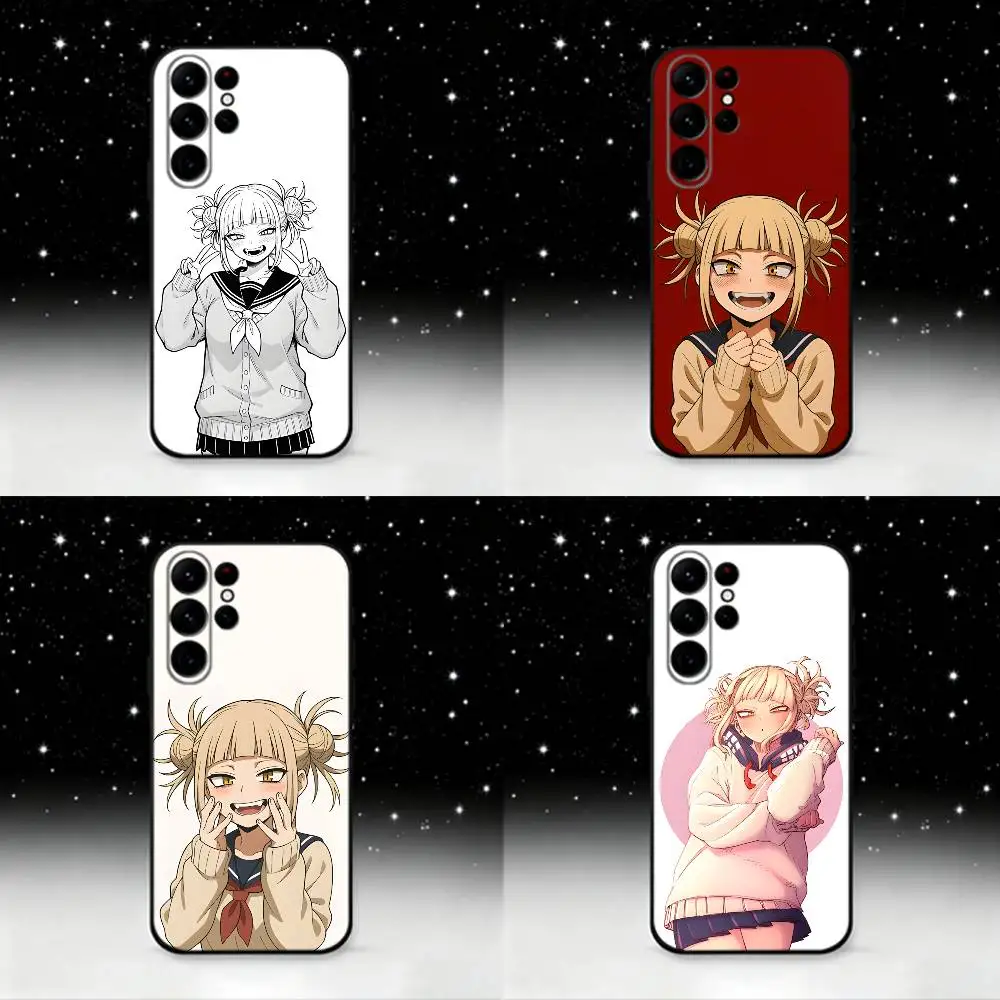 

Toga Himiko My Hero Academia Phone Case For Samsung S25,S24 Ultra,S20,S30 plus,S22 plus,S23,S30 Ultra 5G Silicone Black Shell