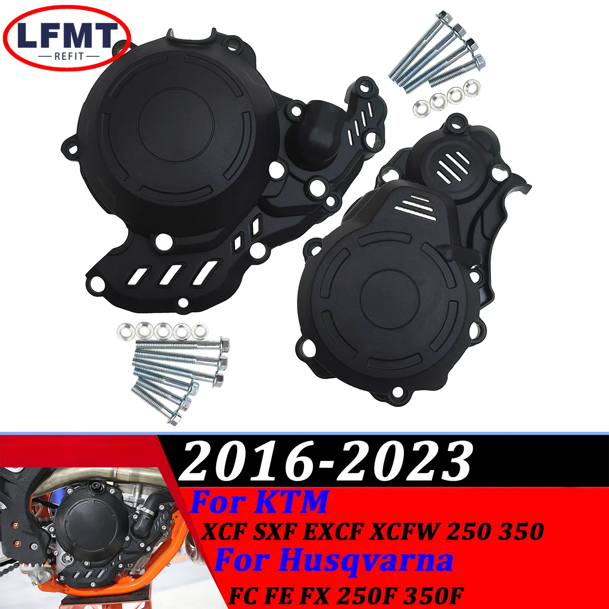 

For KTM EXCF XCFW XCF SXF 250 350 GAS GAS EX EC MC 250F 350F 2023 Motorcycle Ignition Guard Cover Clutch Protector Dirt Bike