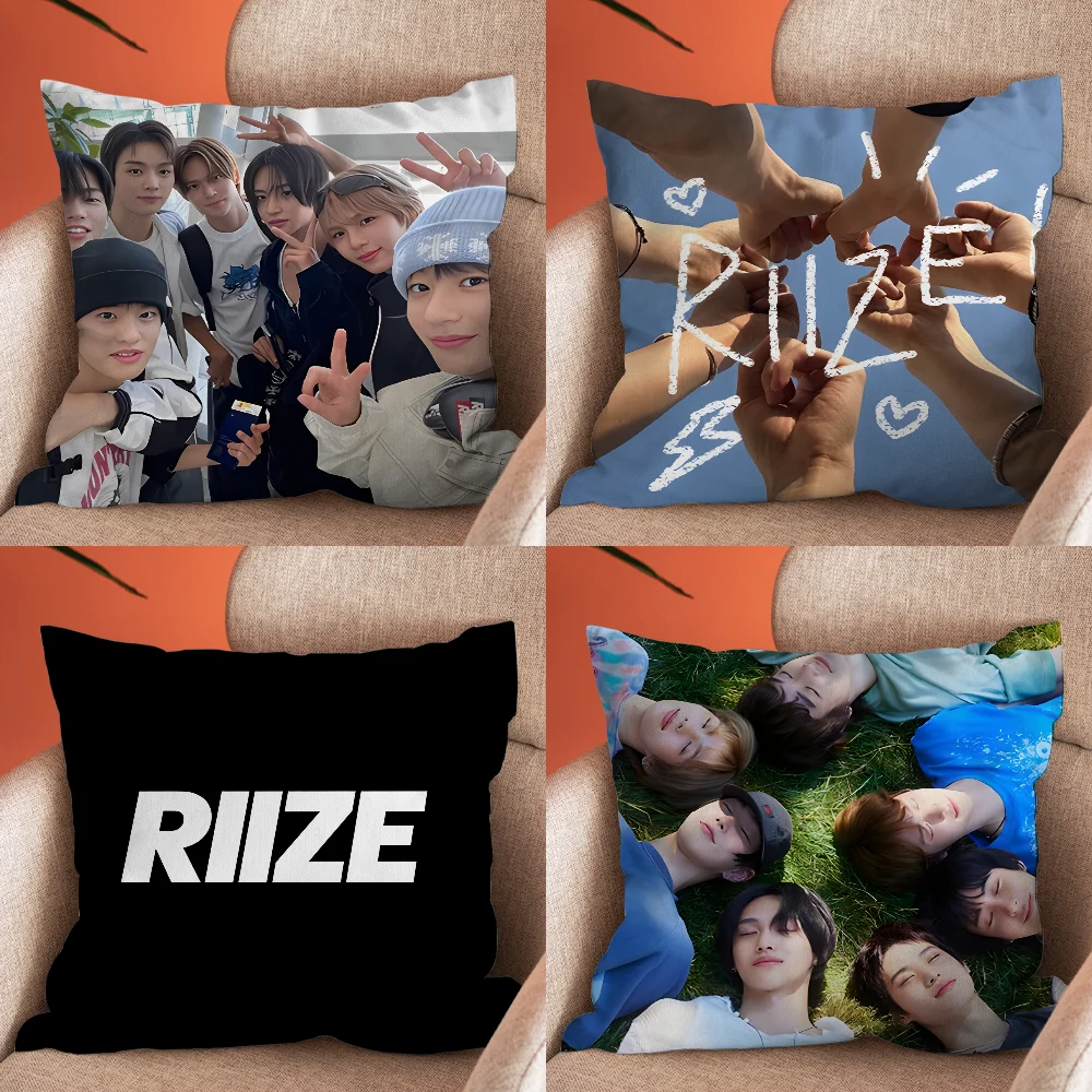

Kpop R-RiizeS Pillow Case Soft Cushion Cases for Farmhouse Sofa Decor Home Decorations and Protector Pillow Case