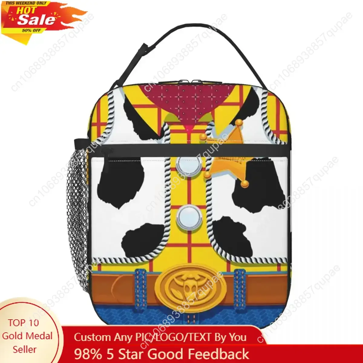 

Пользовательские игрушки История Вуди Шериф многоразовые ланч-боксы женский холодильник термоизолированная сумка для обеда для детей школьников