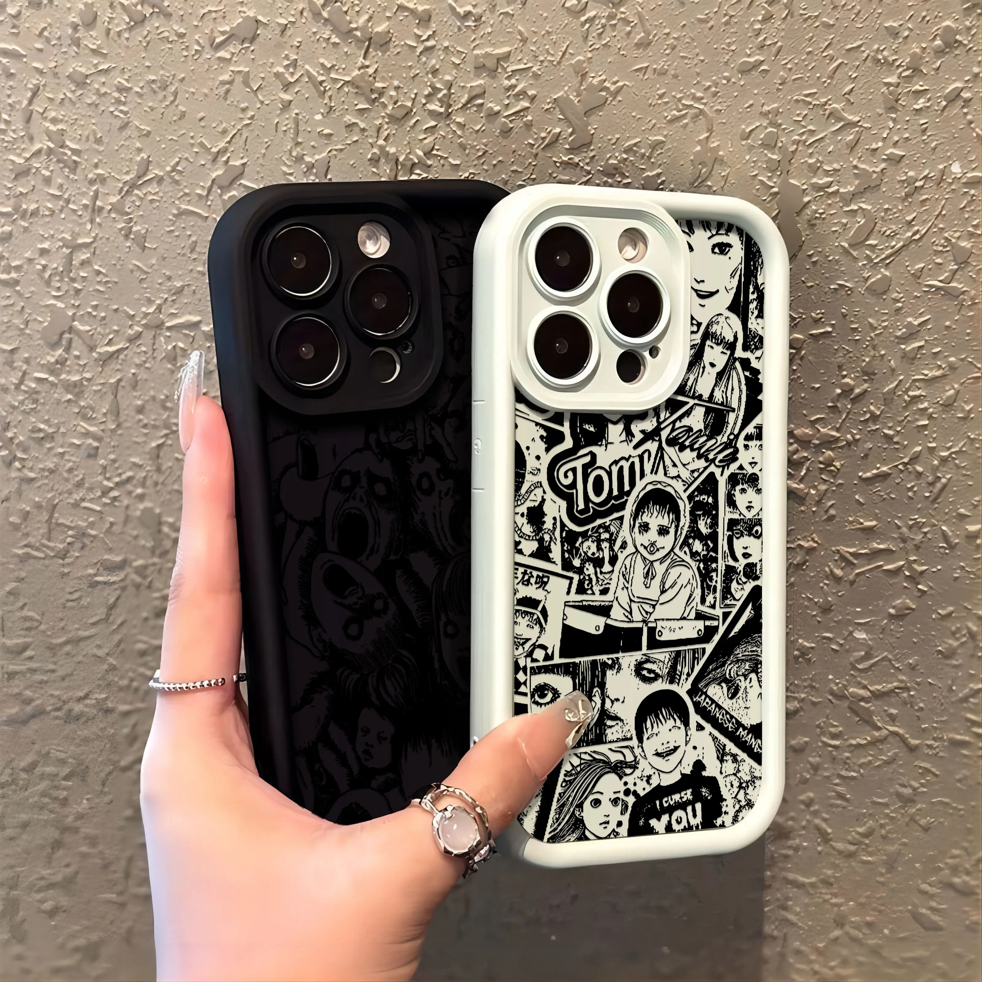 Junji Ito جراب هاتف فاخر لـ iPhone ، غطاء خلفي من القصص المصورة المرعبة ، تبو لينة ، 16 ، 15 ، 14 ، 13 ، 12 ، 11 Pro Max ، Mini ، XR ، XS ، X ، 7 ، 8 زائد