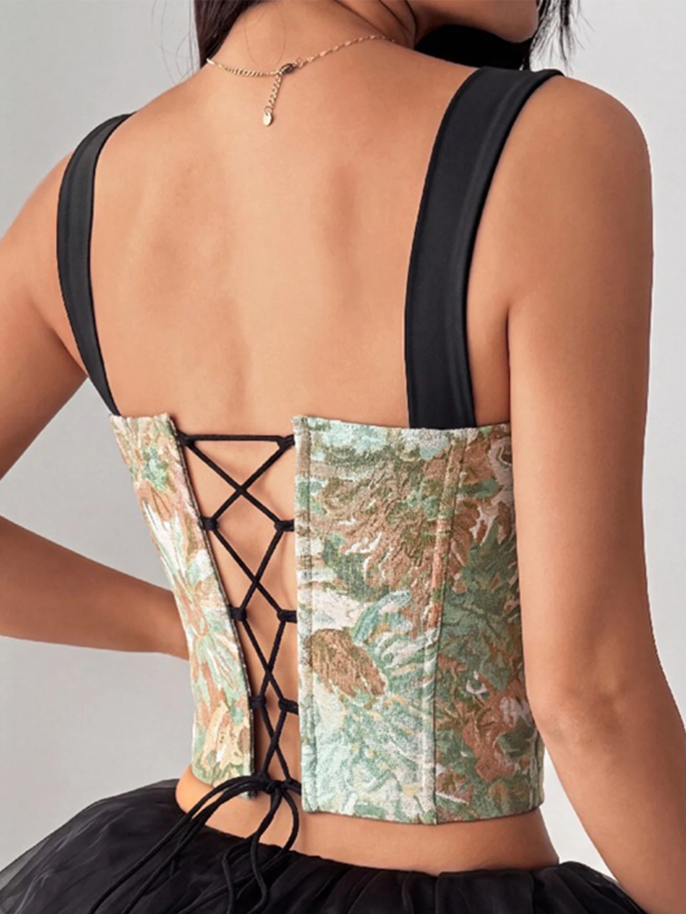 Sexy women's tanks top summer backless beach club party tops for woman clothing halter corset crop top casual fashion streetwear
