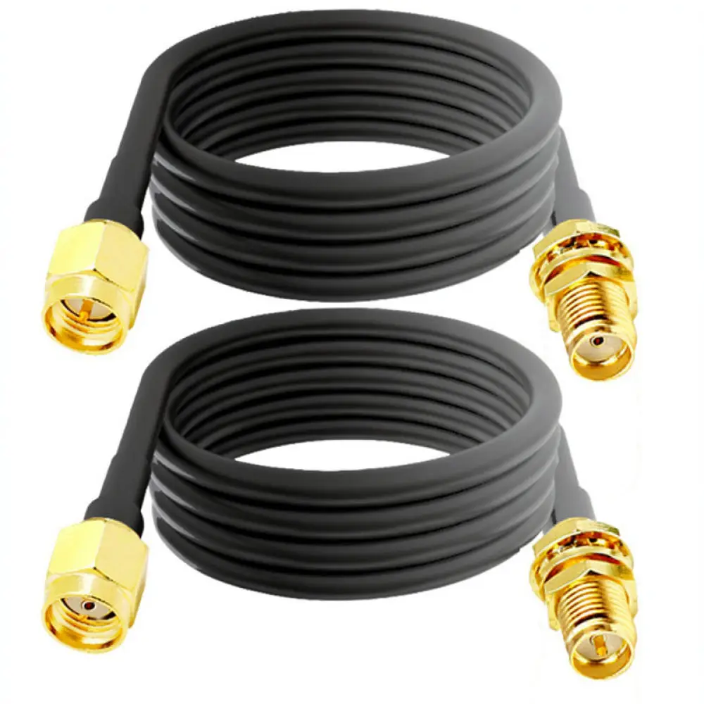 For JX Flexible Coaxial Extension Cable SMA Connector For Wireless Network Card Signal Boost Communication Accessory