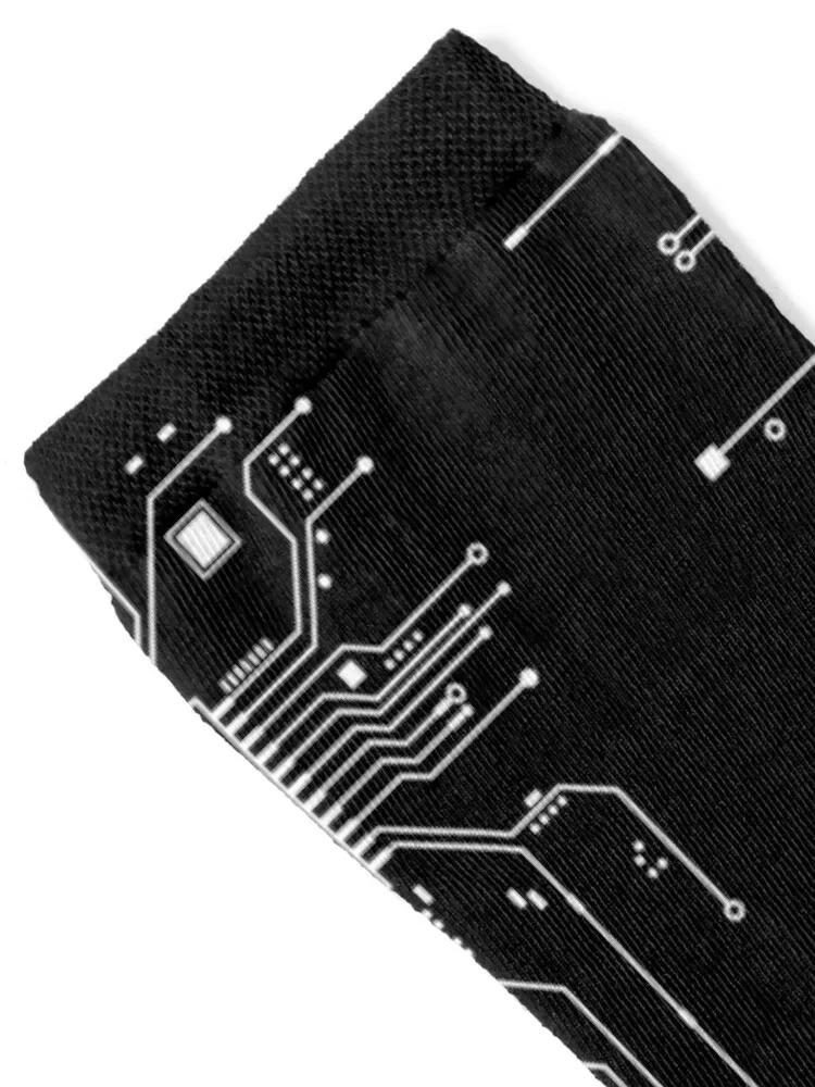 CPU Processor Circuit Diagram Socks funny gift Non-slip New year's Socks Men's Women's