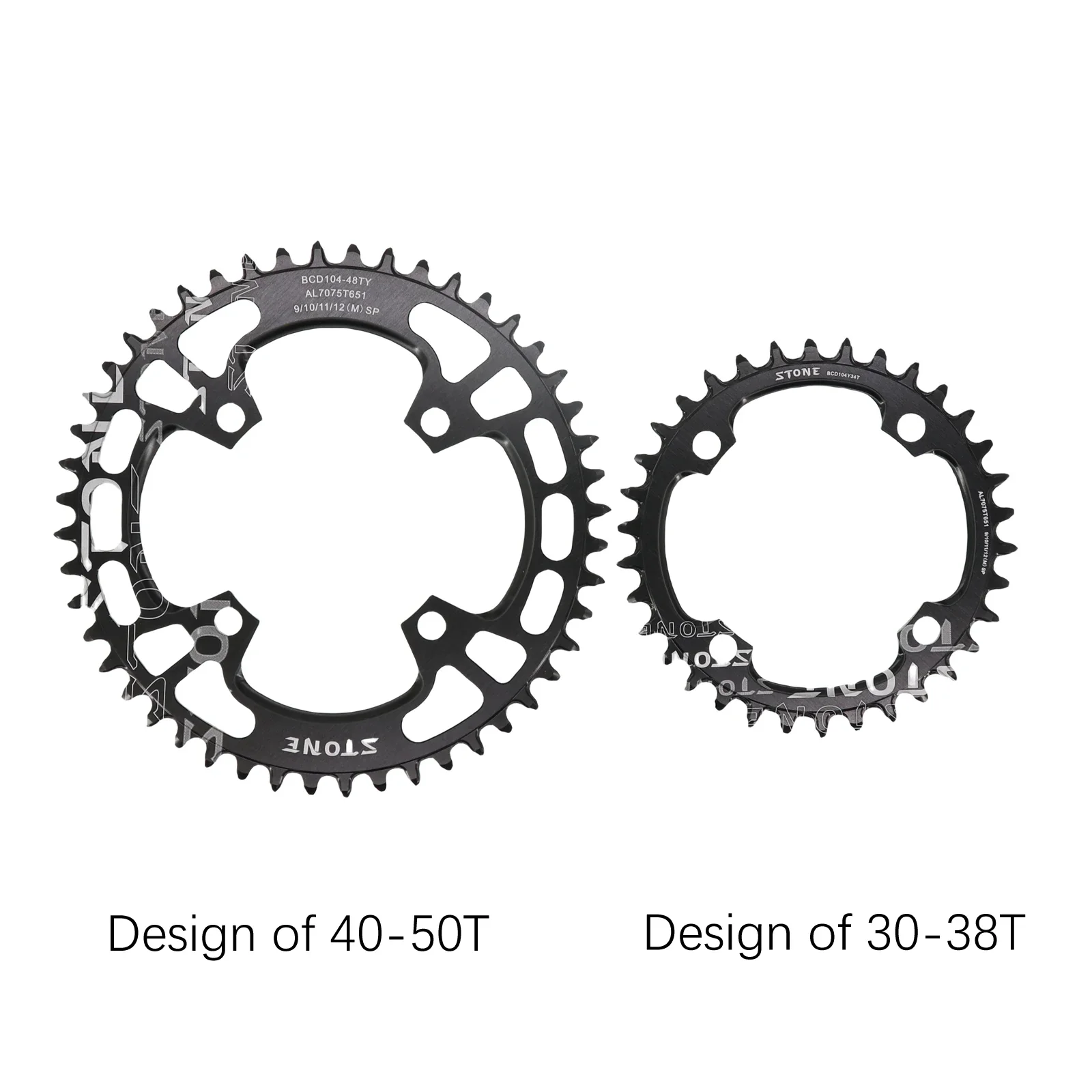 Stone Chainring Round 104BCD for Shimano M780 M610 670 for Sram X0 X7 X5 X9 30 34 40 46 48T Bike Chainwheel 12s 12 Speed 104 bcd