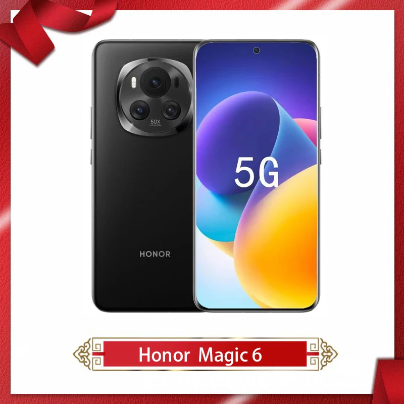 Original New Honor Magic6 Magic 6 5G Phone 6.78inch Adreno750 OLED Snapdragon8 Gen3 5450mAh 50MP OTA Google Play NFC MagicOS 8.0